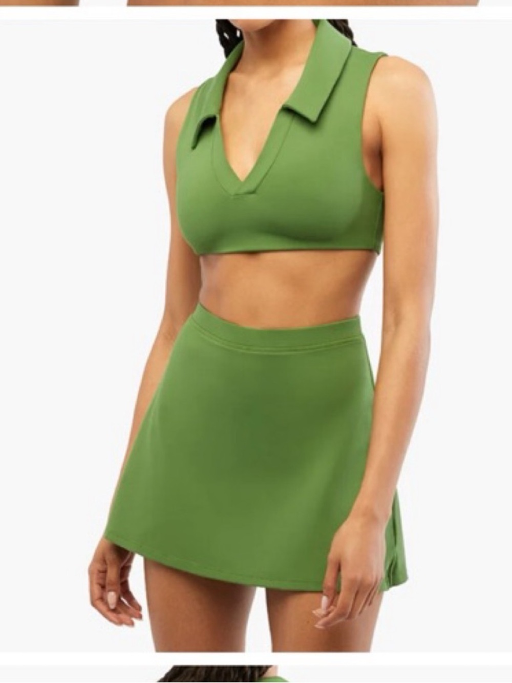 WeWoreWhat Green Athletic/Tennis Skirt